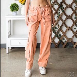 Oli & Hali Peach Cargo Pants